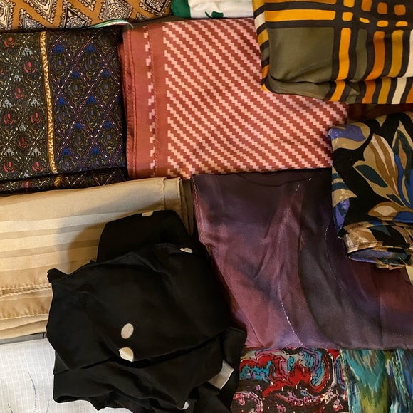 Lot of 30 amazing long vintage scarves - Picture 6 of 7